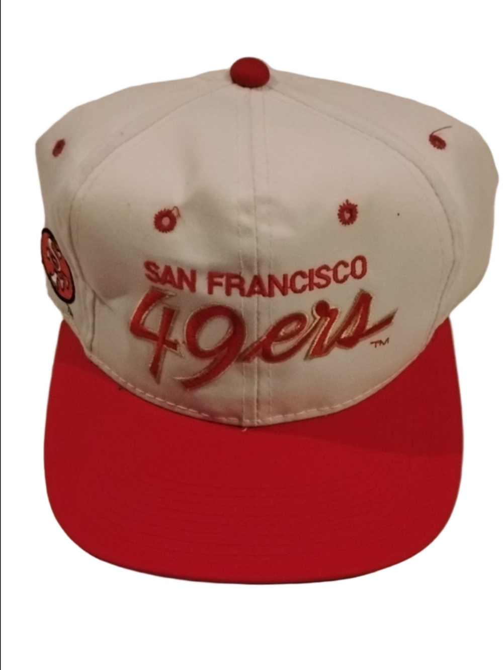 90s Sports Specialties SF 49ers White & Red Baseball Hat